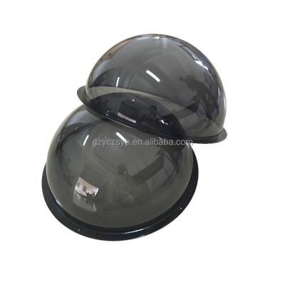 China Customizable worldwide yellow, grey, black, white, transparent acrylic hemispheres for sale