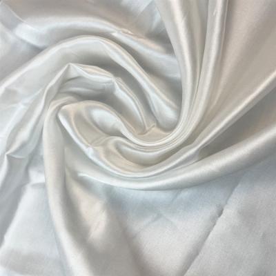 China Sustainable Natural Silk Viscose Viscose Silk Fabric 19mm White Mulberry Mulberry Silk Satin for sale