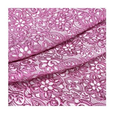 China poly silk blend fabric jacquard fabric fashional concave-convex brocade silk viable jacquard silk fabric for sale