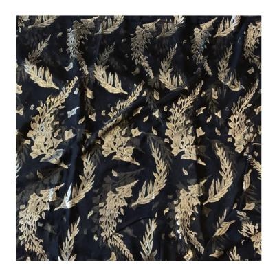 China Viable silk fabric jacquard silk fabric lurex chiffon metallic lurex fabric for dress for sale