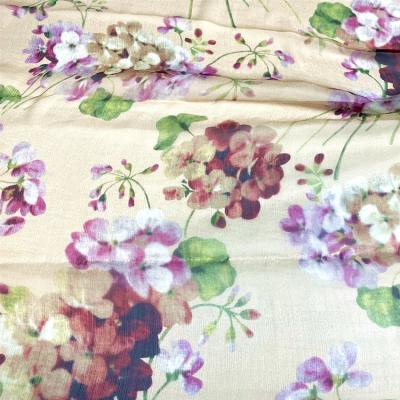 China Breathable custom design ply digital printing silk georgette printed silk fabric ply georgette wholesale silk fabric for sale