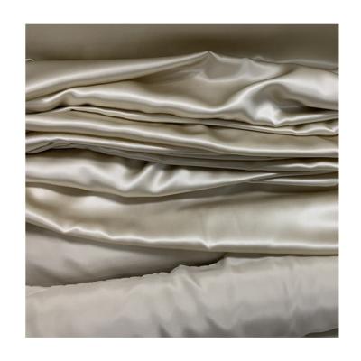 China Durable Heavy Silk Satin Wedding Dress Fabric Dyed Silk Fabric Luxury Charmeuse Satin Fabric for sale