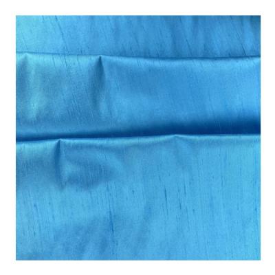 China Sustainable Yarn Dyed Shantung Silk Dupioni Fabric Two Tone Silk Dupioni Fabric For Wedding Dress for sale