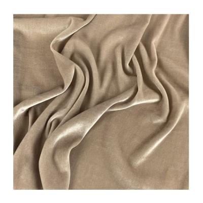 China Viable silk velvet with soft fabric wholesale elastane spandex fabric hand velvet silk velvet for sale