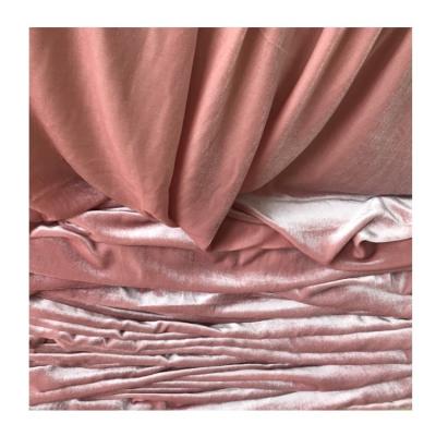 China Viable Silk Fabric Wholesale Silk Velvet Soft Velvet Fabric Solid Silk Velvet for sale