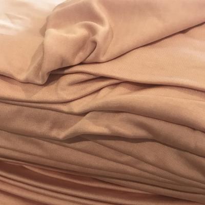 China 100% Sustainable Mulberry Silk Jersey Knit Silk Knitted Fabric For Single Round Knitting Fabric for sale