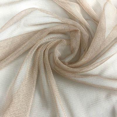 China Viable 100% Silk Tulle Mesh Fabric For Wedding Dresses Knitted Mulberry 100% Silk Netting for sale