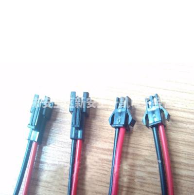 China Factory wholesale LED wire harness 2pin SM strip connector 2.5mm red connecting fire/retardant electrical wire for sale