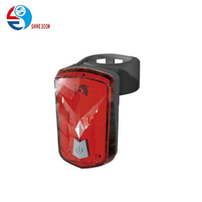 China Plastic Bicycle LED USB Charging Rear Light Lamp Safety Warning Tail Rechargeable Bicycle Light for sale