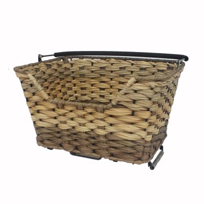 China 2019 Hot Sale Quick Release Dismountable Wholesale Bicycle Basket Woven Bicycle Wicker Basket Willow Rack Basket Handmade for sale