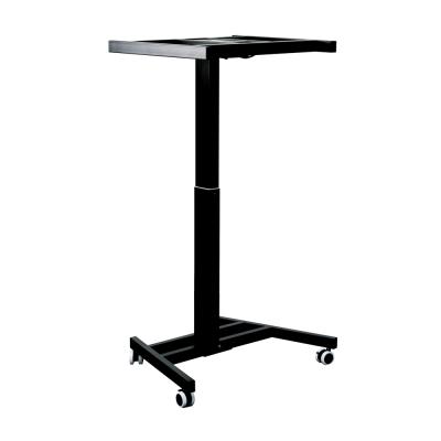 China Adair Ergonomic Single Leg Laptop Stand Adjustable Electric Floor Standing Standing View (Height) Standing View for sale