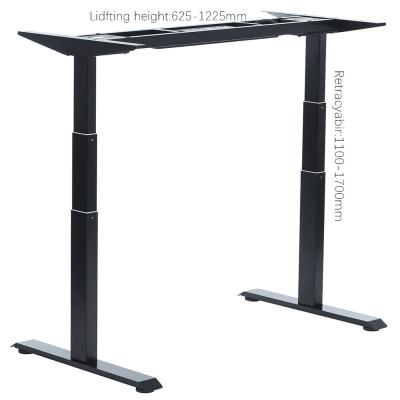 China Wholesale Height Adjustable Table (Height) Ergonomic Electric Lifting Standing Desk With Dual Motors for sale