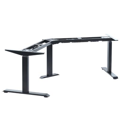 China (Height)Adair 120 Electric Height Adjustable V-Legs Three Standing Desk Work Desk Frame For Office Building for sale