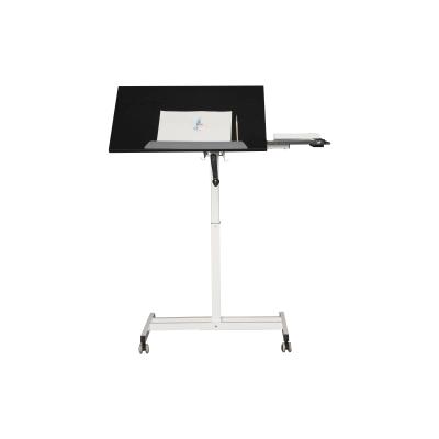 China Comfortable Height Adjustable Sit-stand Drafting Table Drafting Table Carbon Frame Workstation Manual Crank for sale