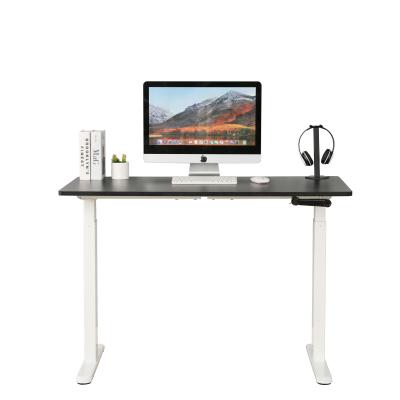 China Ergonomic Height Adjustable Manual Crank Adjustable Standing Desk 55 Inches (Height) With Desk for sale