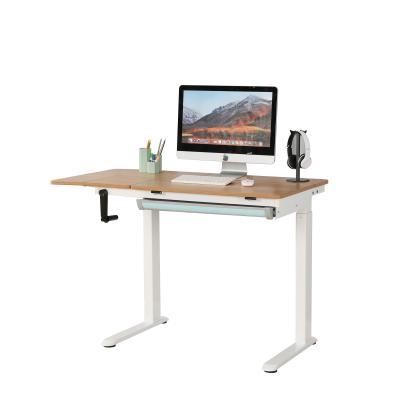 China OEM Factory Price Ergonomic Crank Adjustable Height Adjustable Study (Height) Desk for sale