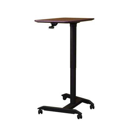 China (Height) Adair Movable Gas Pneumatic Height Adjustable Home Office Cafe Laptop Standing Desk for sale