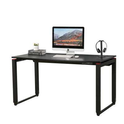 China Wholesale Single Motor Convertible Height RGB Manufacturer Adjustable Lights Standing Gaming Desk for sale