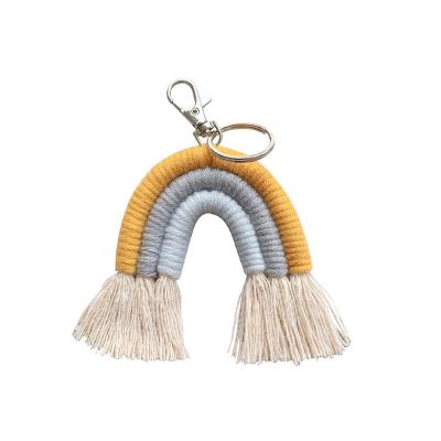 China Promotion Gift Home Furnishing Rainbow Tassel Key Chain Ornaments Wall Decoration for sale