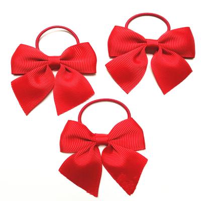 China Gift Holographic Polyester Satin Ribbon Bow , Elastic Ribbon Bow For Decorations for sale