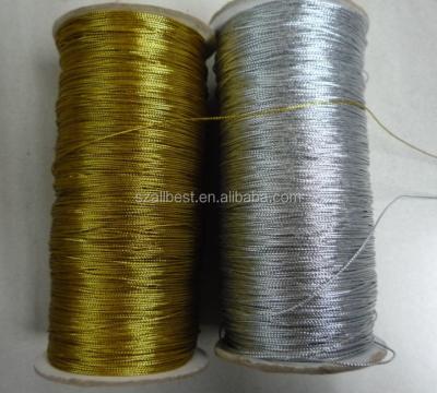 China Sustainable gold and silver metallic hanging rope for sale