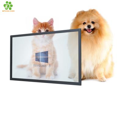 China Indoor Outdoor Use 55 Inch Transparent LCD Display Touch Screen Display Panel for sale