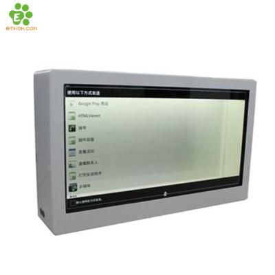 China indoor most popular large size 55 inch transparent lcd display board for cabinet display box exhibition for sale