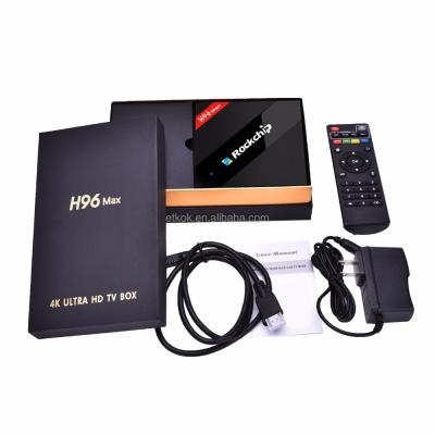 China High Speed ​​Cheap Price H96 MAX Android TV H DMI BOX For Home APP WIFI Bloutooth for sale