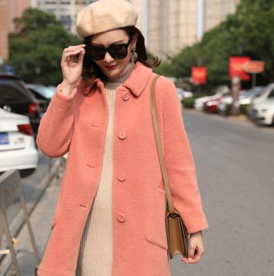 China New Fashion Ladies Lapel Pocket Jacket Faux Fur Teddy Coat Women Anti-wrinkle STEPS PRETTY Warm Fur Teddy Coat for sale