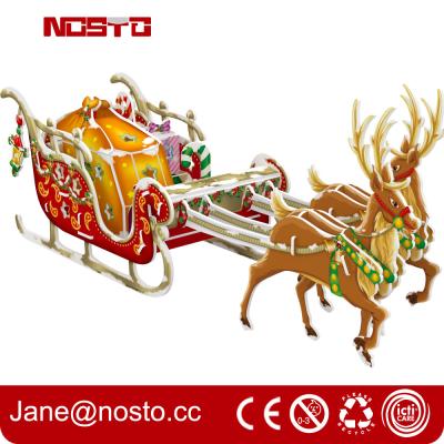 China Christmas decoration reindeer sleigh with night edition giftware 3d puzzle for sale