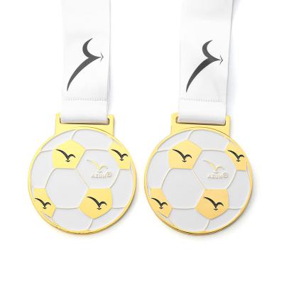 China Wholesale High Quality Custom Europe Round Shape Sport Soccer Medal Soccer for sale