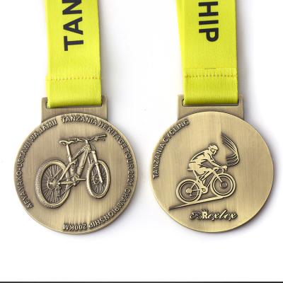 China Custom Souvenir Jiahong Metal Sports Cycling Finisher's Award Medal for sale