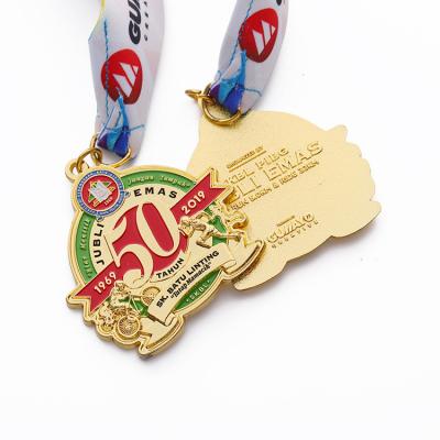 China Europe Sports Metal Medal / Custom Cycling Triathlon Medal Swimming Medal for sale