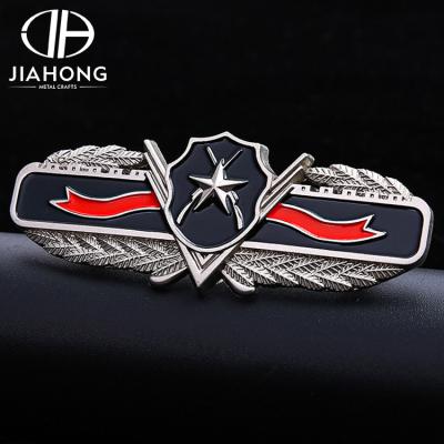 China 3D factory direct custom design soft military metal star uniform enamel badge for sale