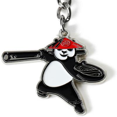 China Decoration Manufacturers Customized New Design Soft Hard Enamel Animal Key Chain Panda Key Chain Souvenir Gift Animal for sale