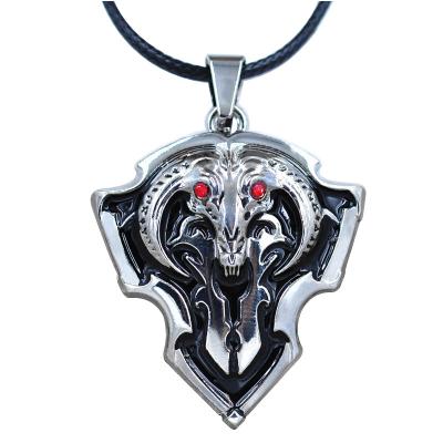 China Fashionable Wholesale Dota 2 Game Shield Black Necklace for sale