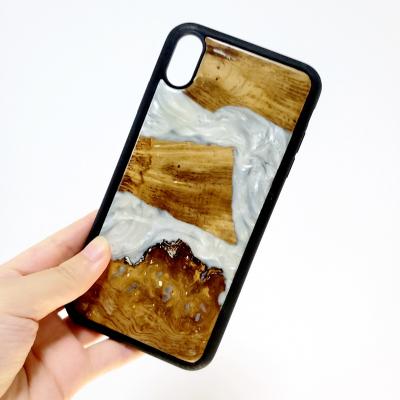 China 100% Eco-friendly Wooden Cases Resin Wooden Phone Case Phone Case Mobiltelefon Sags for sale