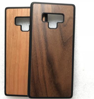 China Eco-friendly Waterproof Bamboo Cherry Wooden Engraving Phone Case For Samsung Mobile Phone Case for sale