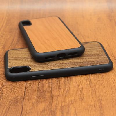 China High Protective Wooden Case Phone Customized Phone Case Cover For iPhone XS for sale