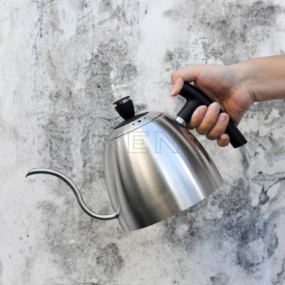 China WITH LID BARTENDER Bottle Kitchen Accessories 1000ML Stainless Steel Drip Kettle Gooseneck Kettle Pot Teapot Tea Maker Tea Maker for sale