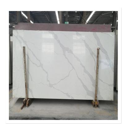 China Modern factory direct indoor use artificial quartz stone calacatta white countertop for sale