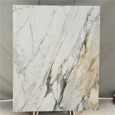 China Modern Tile white stone kitchen tiles large standard Carrara white marble floor tile for sale