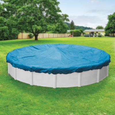 China 420d 135gsm Round Polyester Circular UV Waterproof Polyester Material Outdoor Stop Pool Cover for sale