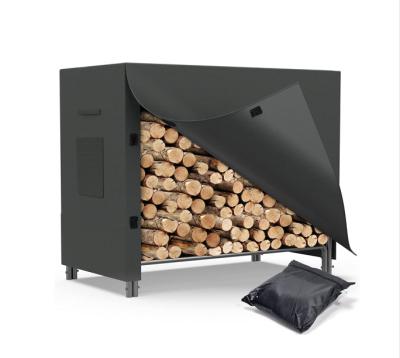 China Sports Firewood Rack Cover , 600D Log Rack Cover Heavy Duty Outdoor Firewood Rack Snow Protector Waterproof 4 Feet for sale