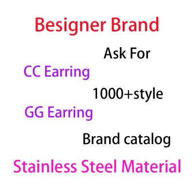 China Fashionable Wholesale Simple Designer Stud Earrings Fashion Style Designer GG GG Stud Earrings Women Stainless Steel for sale