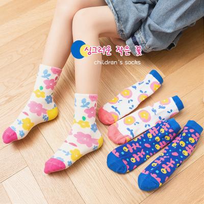 China Sporty Korean Style 2022 Newest Spring Children School Socks Cartoon Cotton Children Socks Kids Socks Set For Girl And Boy for sale