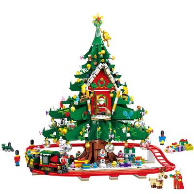 China DIY TOY 88013 Create Christmas Trees 2126pcs/set Building Block Of Bricks For Kids Christmas Gifts for sale