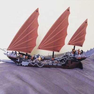 China Compatible 79008 moc 16018 860+pcs/set Pirate Ship Building Toy 112502 Block Sets Model Classic Girl Children Toys Gifts for sale