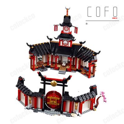 China DIY TOY NINJA Monastery 06098 Compatible 1070pcs/set 70670 Spinjitzu Building Blocks Kids Toys For Children Gift for sale