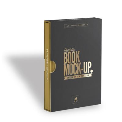 China paper & Cardboard Custom Luxury Gold Foiled Printing Hardcover Book Case Bound With Film Dust/Shrink Jacket Sleeve for sale